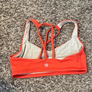 lululemon athletica Vibrant Orange Sports Bra